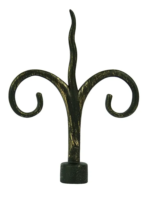 Cap galerie, copac, 20 / 19 mm, negru auriu set
