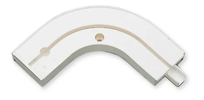 Cot exterior GE1, 5175, pentru prelungire sina cu 1 canal, PVC, alb, 13 cm punga