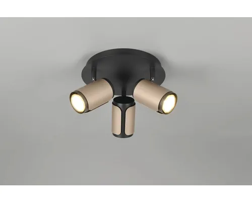 Plafonieră cu spoturi Gillian GU10 3x10W, metal/negru buc