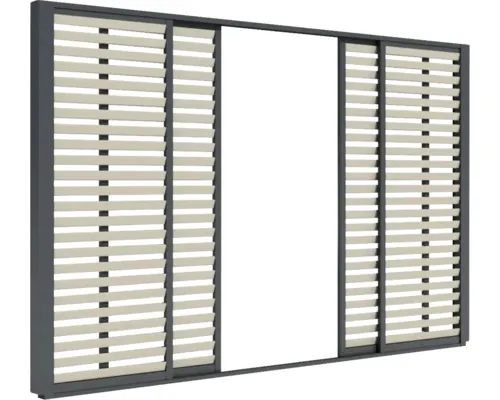 Plasă culisant pentru pergolă 268,8x228,8 cm gri buc