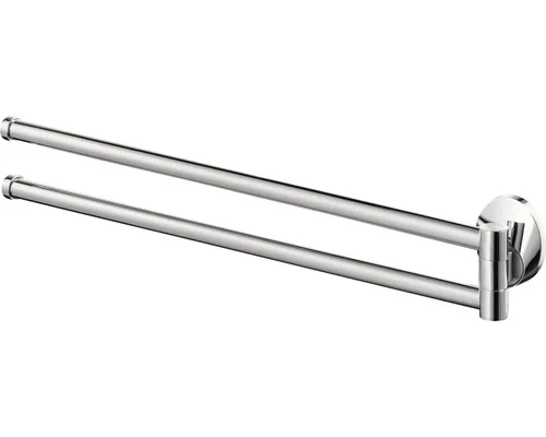 Suport prosop baie Bisk Emotion, mobil, cu 2 brațe, 48 cm, crom satinat buc