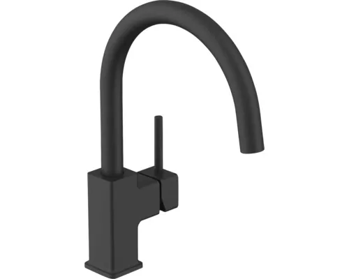 Baterie bucătărie monocomandă KEO TUBIG negru mat buc