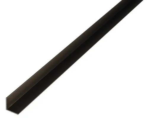 Cornier aluminiu Alberts 20x20x1,5 mm, lungime 1m, bronz, eloxat buc