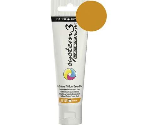 Culoare acrilică System3 Heavy Body 618 Cadmium Yellow Deep Hue 59 ml buc