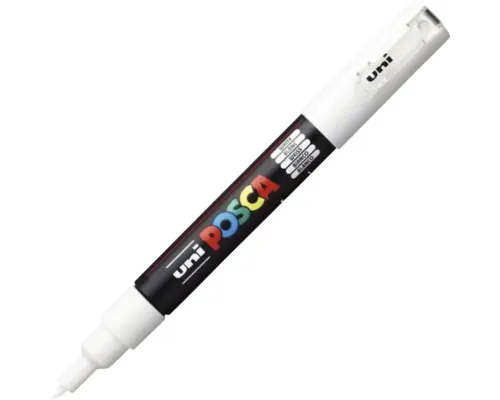 Marker universal Posca PC-1M alb, vârf 0,7 mm buc