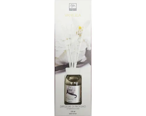 Odorizant cameră difuzor parfum cu bețișoare vanilie 125 ml buc