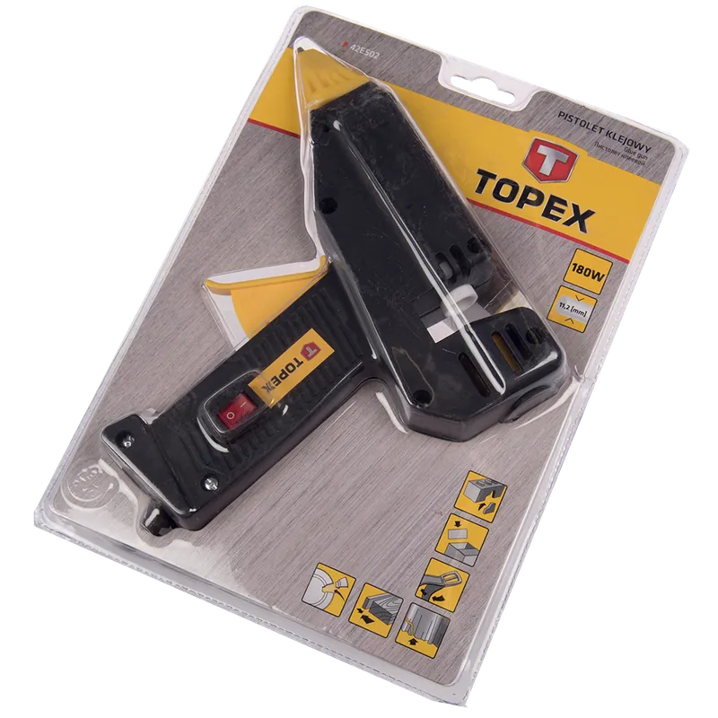 Pistol de lipit cu baghete de silicon Topex, 180W, 230V