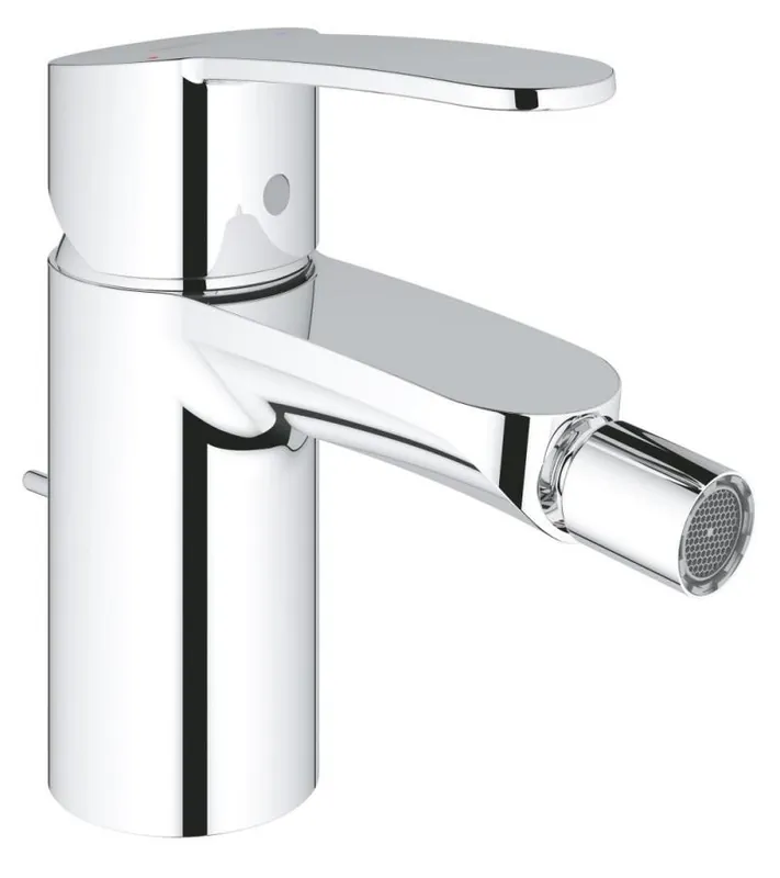 Baterie bideu, Grohe, Eurostyle Cosmopolitan, cu ventil, crom lucios