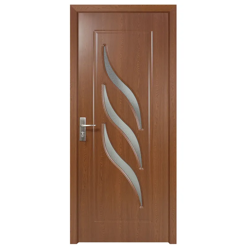 Usa de interior din lemn cu geam, Super Door F12-88-S, stanga / dreapta, stejar inchis, 88 x 203 cm buc