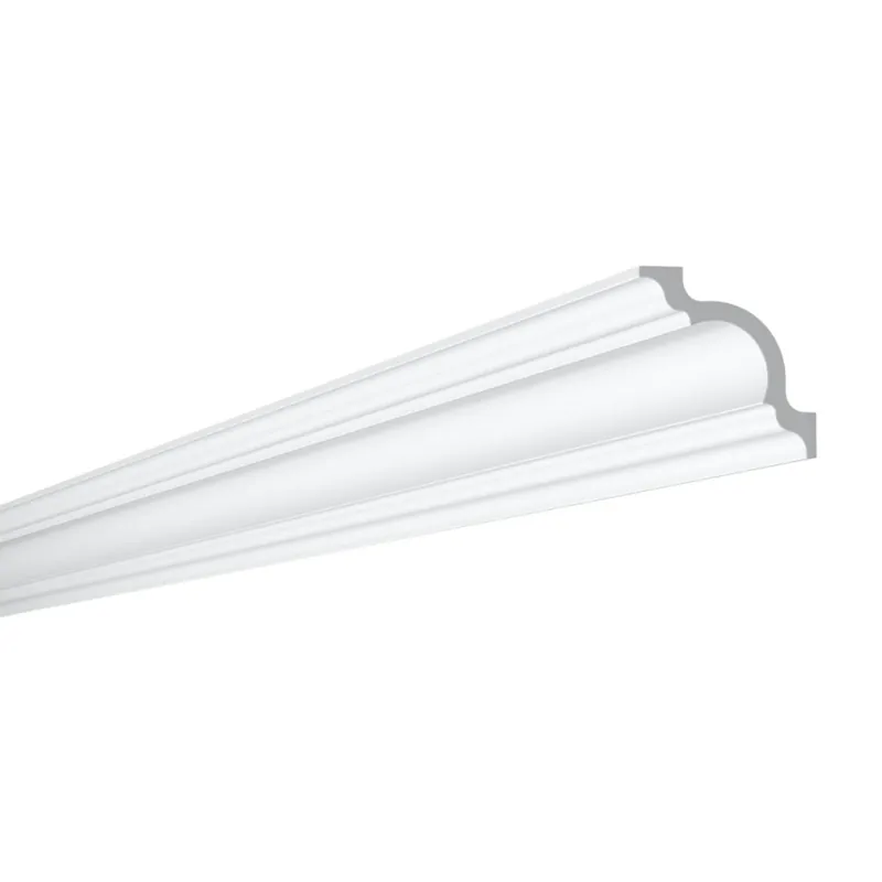 Bagheta decorativa polistiren extrudat NMC BG-LX50, clasic, alb, 200 x 5 x 5 cm buc