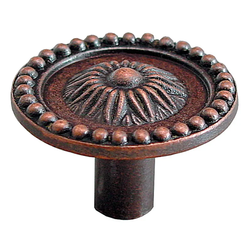 Buton pentru mobila, metalic, cupru antic, M 482.12.28, 26 x 20 mm buc
