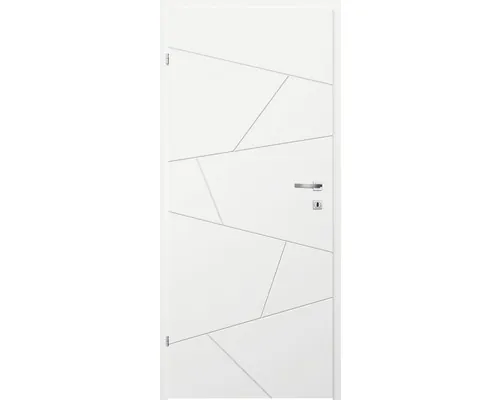 Foaie de ușă Classen albă Linea 2.12 MDF 203,5x84,4 cm stânga buc