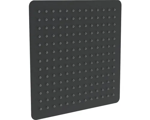 Pară de duș fixă pătrată Jungborn Iota 25x25 cm negru mat buc