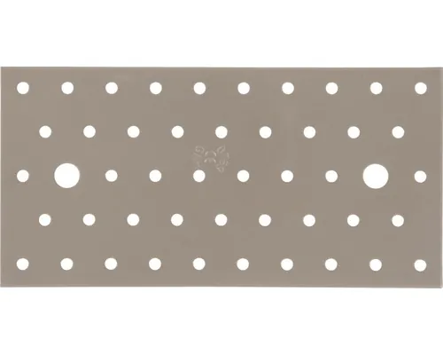 Placă perforată de îmbinare lemn Alberts Duravis 200x100x2 mm, oțel zincat maro deschis buc