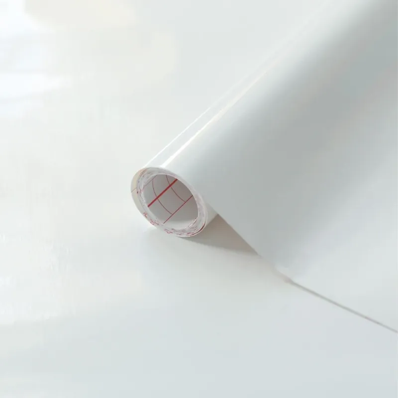 Autocolant unicolor, D-c-Fix 1273-200, alb lucios, 45 cm m