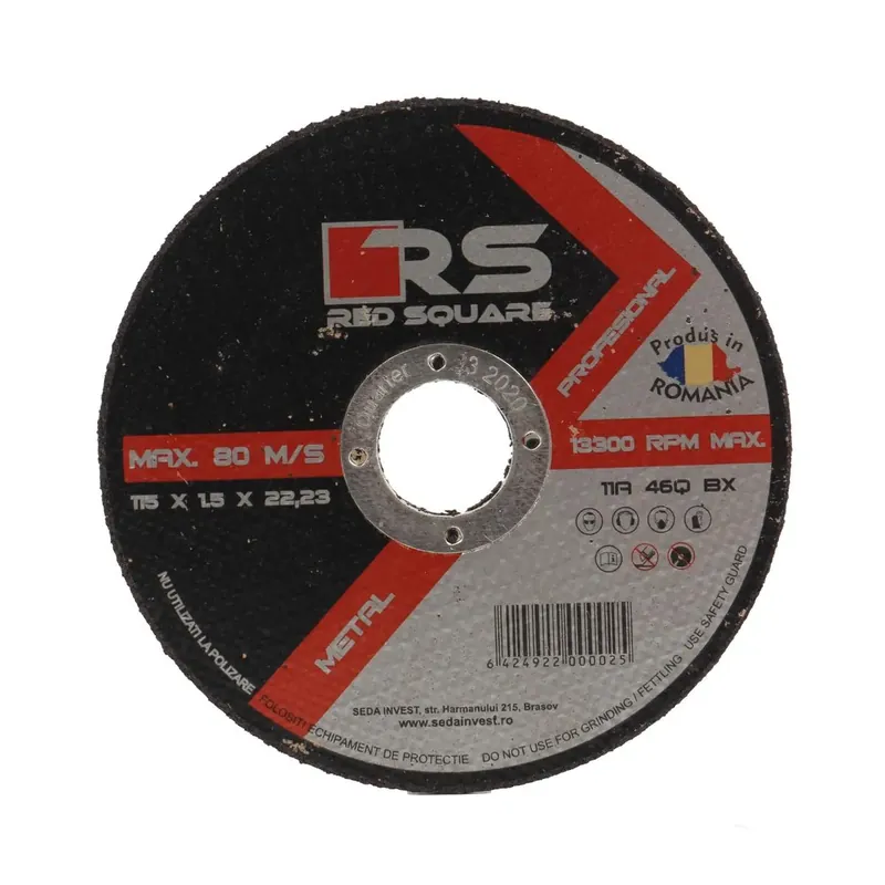 Disc debitare metal, Red Square DRSQPROF11515, 115 x 22.2 x 1.5 mm buc