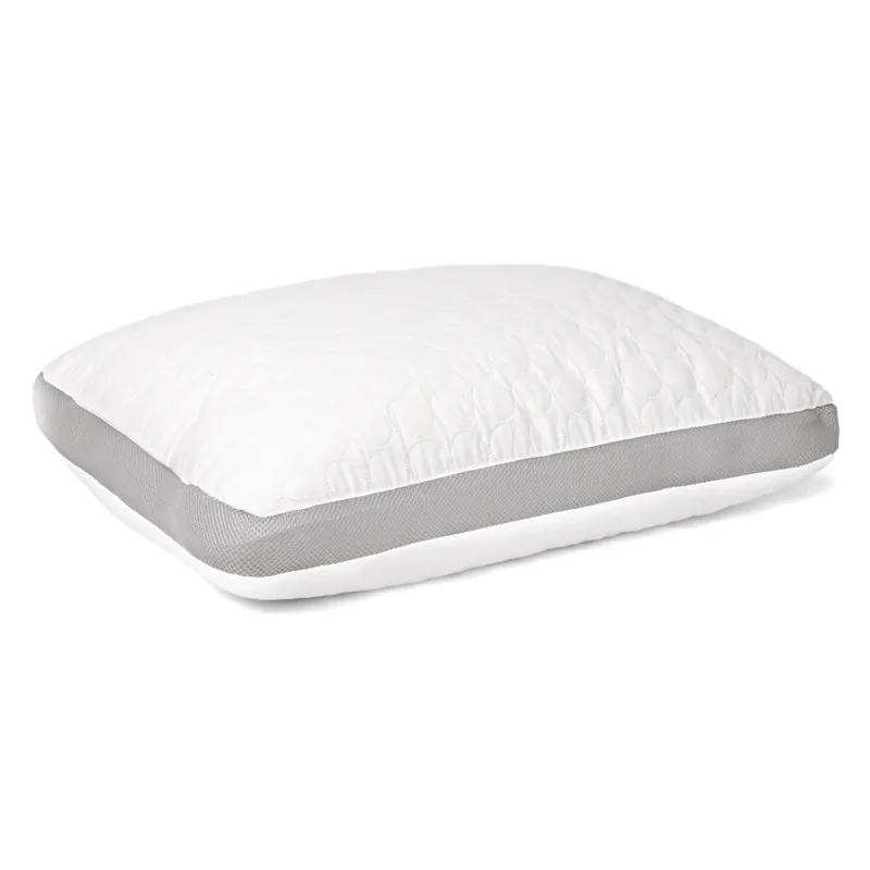 Perna pentru dormit Meltem Lux ortopedica puf siliconizat + microfibra, alb, 50 x 70 cm buc