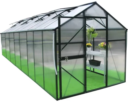 Seră grădină modulară Florida GM33308 policarbonat 4 mm 575x210 cm verde buc