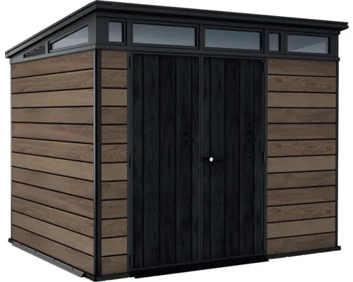 Casuță de grădină Keter Signature 9X7 plastic 279x218 cm maro Walnut buc