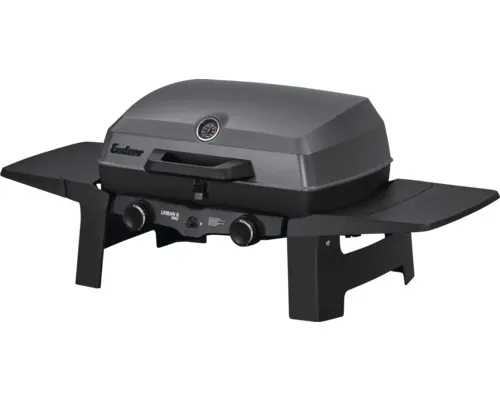 Grătar pe gaz Enders URBAN II PRO 2 arzătoare 4,4 kW suprafață de gătire 31x49 cm incl. termometru integrat în capac, mese laterale pliante, tavă de colectare grăsime buc