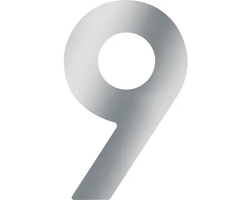 Număr casă „9” pentru poartă/ușă, material oțel inoxidabil buc