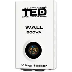 Stabilizator retea 500VA-AVR LCD 2 iesiri suko wall TED002174