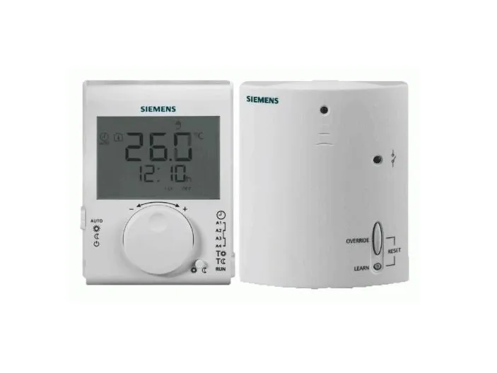 Termostat programabil, Siemens, RDJ100RF/SET, LCD, wireless