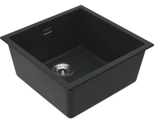 Chiuvetă bucătărie granital 1 cuvă ALVEUS Omni 20 45x45 cm fără picurător negru buc