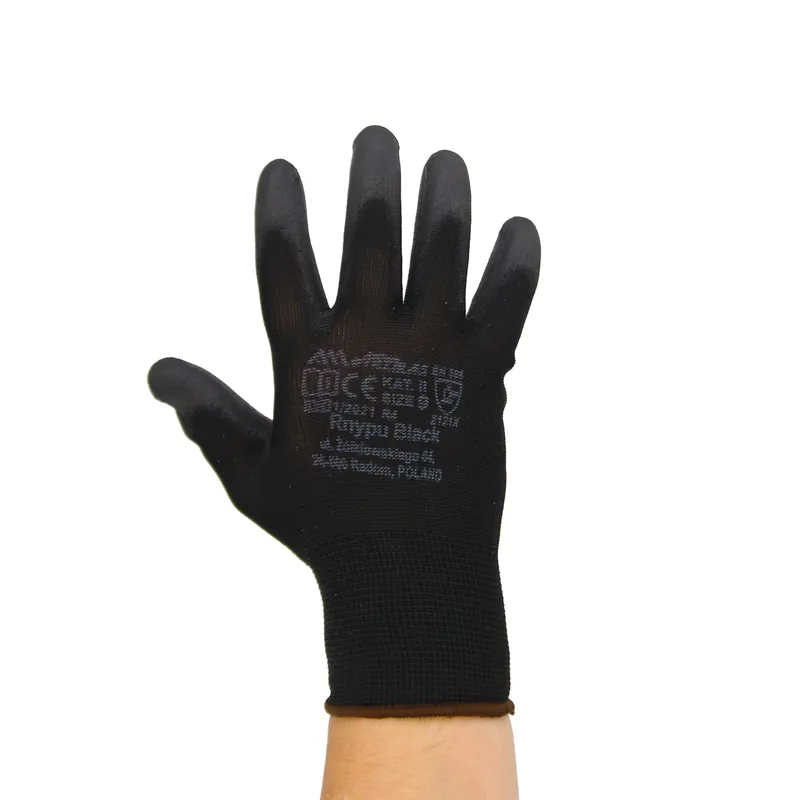 Manusi protectie Meralda Sensor, poliuretan/nylon, marimea 9, negru
