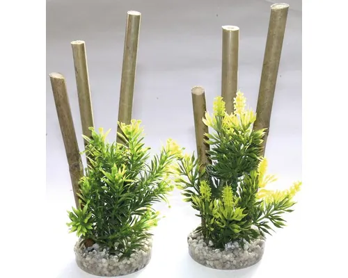 Plantă acvatică din plastic Bamboo forest plants 20 cm, sortată buc