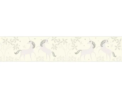 Bordură tapet cameră copii A.S. Création 36990-2 unicorni lila 5 m x 13 cm rola