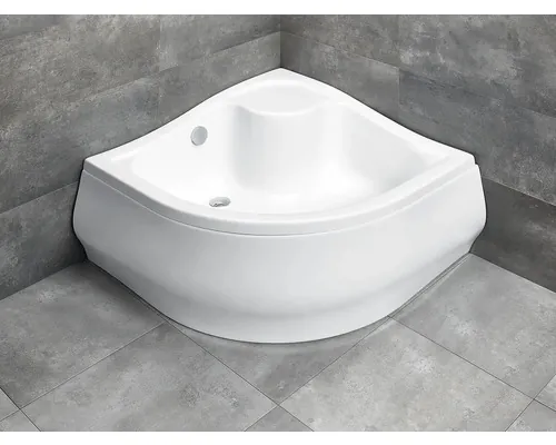 Cădiță de duș semirotundă Radaway Korfu A 80x80x37 cm acril alb 4S88400-03 buc