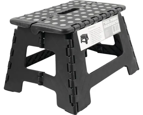 Scaun pliabil din plastic XXL 31x22x22cm, negru buc