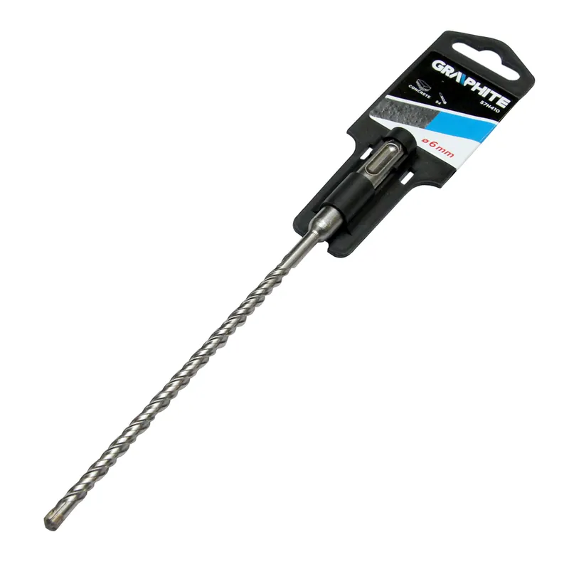Burghiu Graphite S4 tip Quarto, SDS-Plus, pentru beton, 6x210 mm
