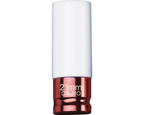 Cap cheie tubulară WGB 1/2" 21mm, lungă, 6 canturi, roșie buc