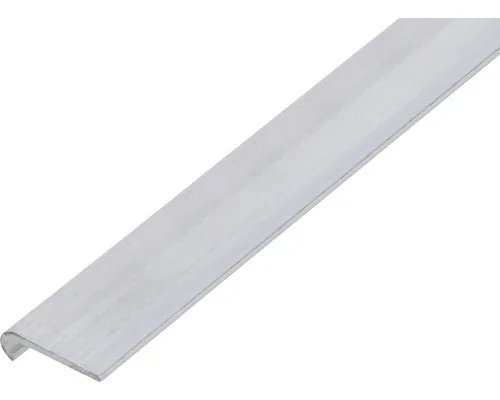 Cornier aluminiu Alberts 20x6x1,3 mm, rotunjit, lungime 1m buc