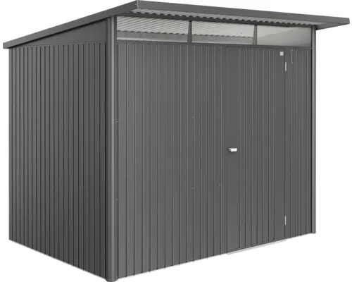 Magazie grădină Biohort AvantGarde Eco A5 metal ușă standard 260x220 cm gri închis metalizat buc
