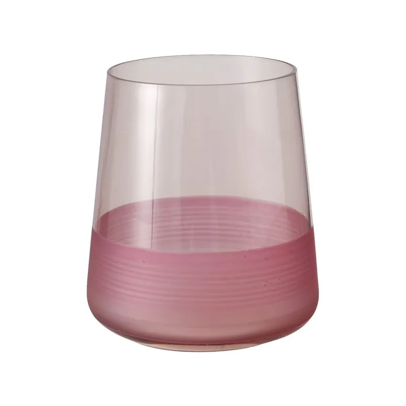 Pahar de apa Moluna, 380 ml, 10 cm, sticla, rosu