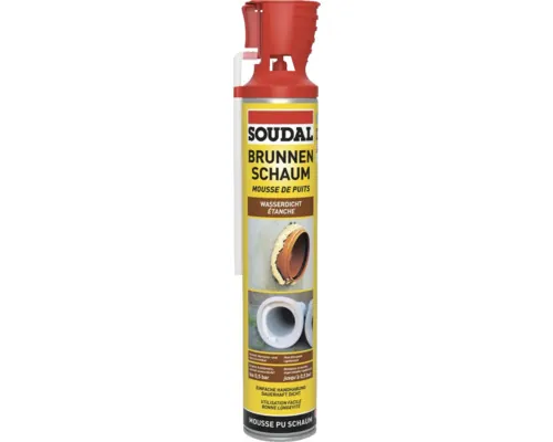 Spumă poliuretanică SOUDAL pentru tuburi de canalizare 750 ml manuală buc