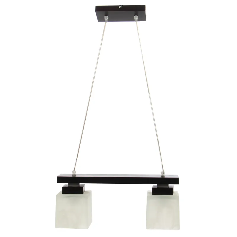Suspensie Kubus 10380, 2 x E27, wenge + alb, clasic buc