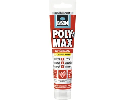 Adeziv și etanșeizant de constructii Bison Poly Max Cristal transparent 115 g buc