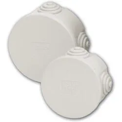Doza etansa derivatie rotunda IP54 80x40 gri 21002-804