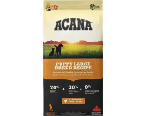 Hrană uscată pentru câini ACANA Puppy Talie Mare cu pui și pește fără cereale 17 kg buc