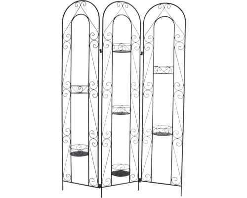 Panou suport plante Lafiora metal 110x16x159 cm negru buc
