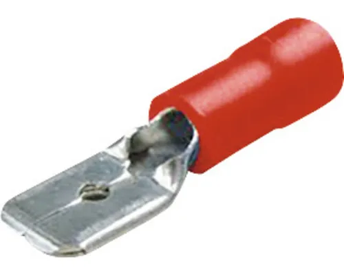 Papuci auto izolați tată Starke 0,5-1,5 mm² / 6,35x0,8 mm, 50 bucăți, culoare roșie pac