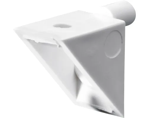 Suport poliță Hettich Ø5mm, plastic alb, pachet 50 bucăți pac