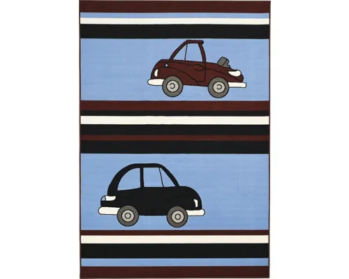 Covor copii Bakero Cars albastru 120x170 cm buc