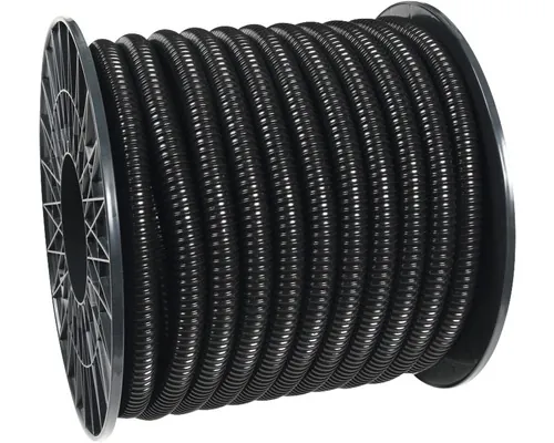 Furtun spiralat multifunctional, 1/2" (12,5 mm), negru, marfă la metru m