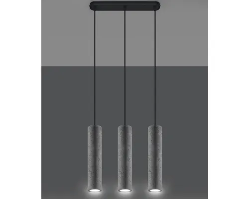 Lustră Luvo GU10 max. 3x40W, gri beton buc