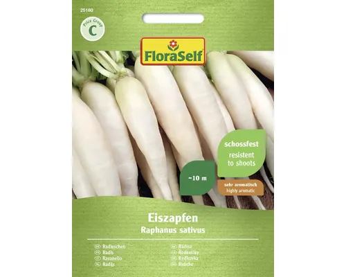 Semințe legume FloraSelf ridiche albă ascuțită buc